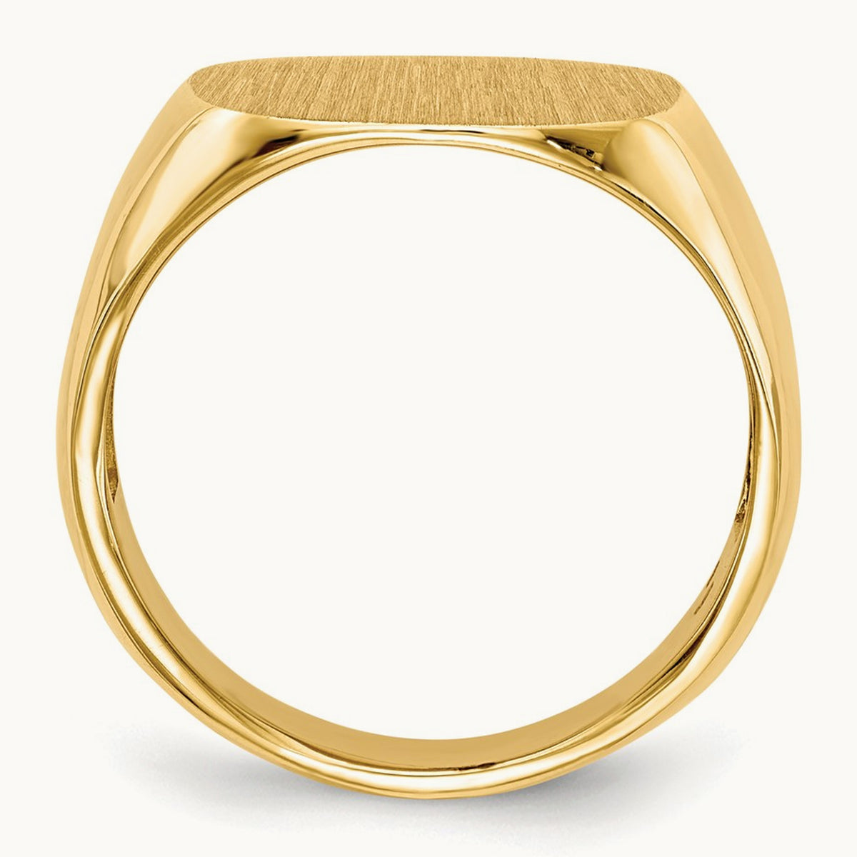 Open Back Mens Signet Ring — photo set