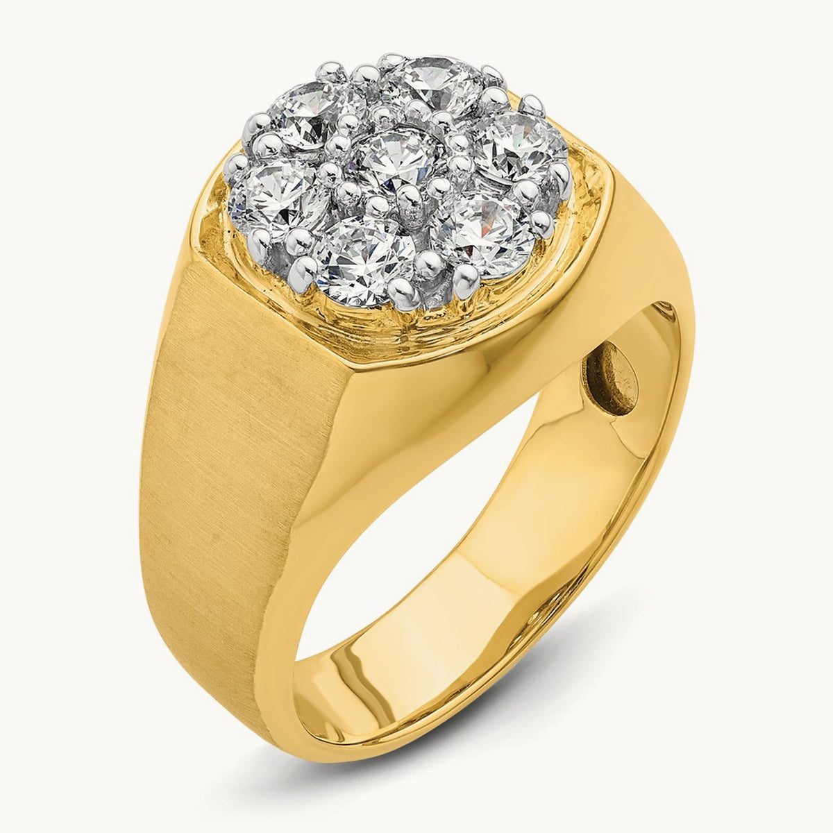 Men's Cluster Ring, 1.50 ct tw Lab-Grown Diamond