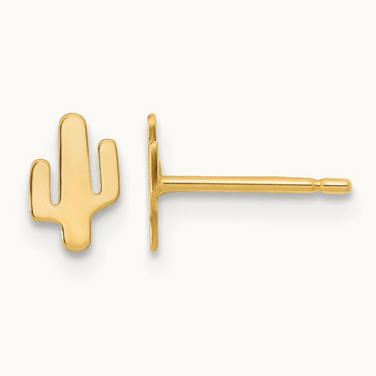 Polished Cactus Post Earrings — photo set