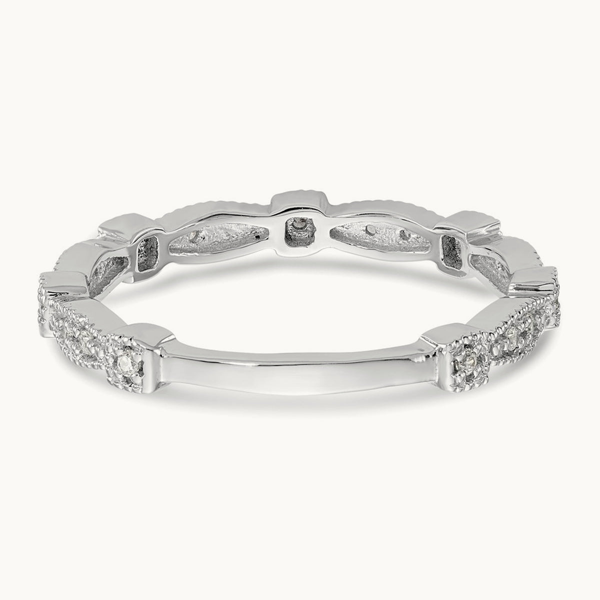 Diamond Band, 14K White Gold