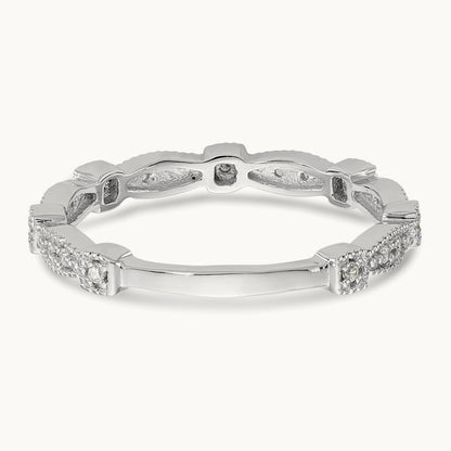 Diamond Band, 14K White Gold