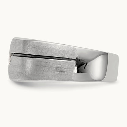 Enameled Men's Ring, 0.20 ct tw