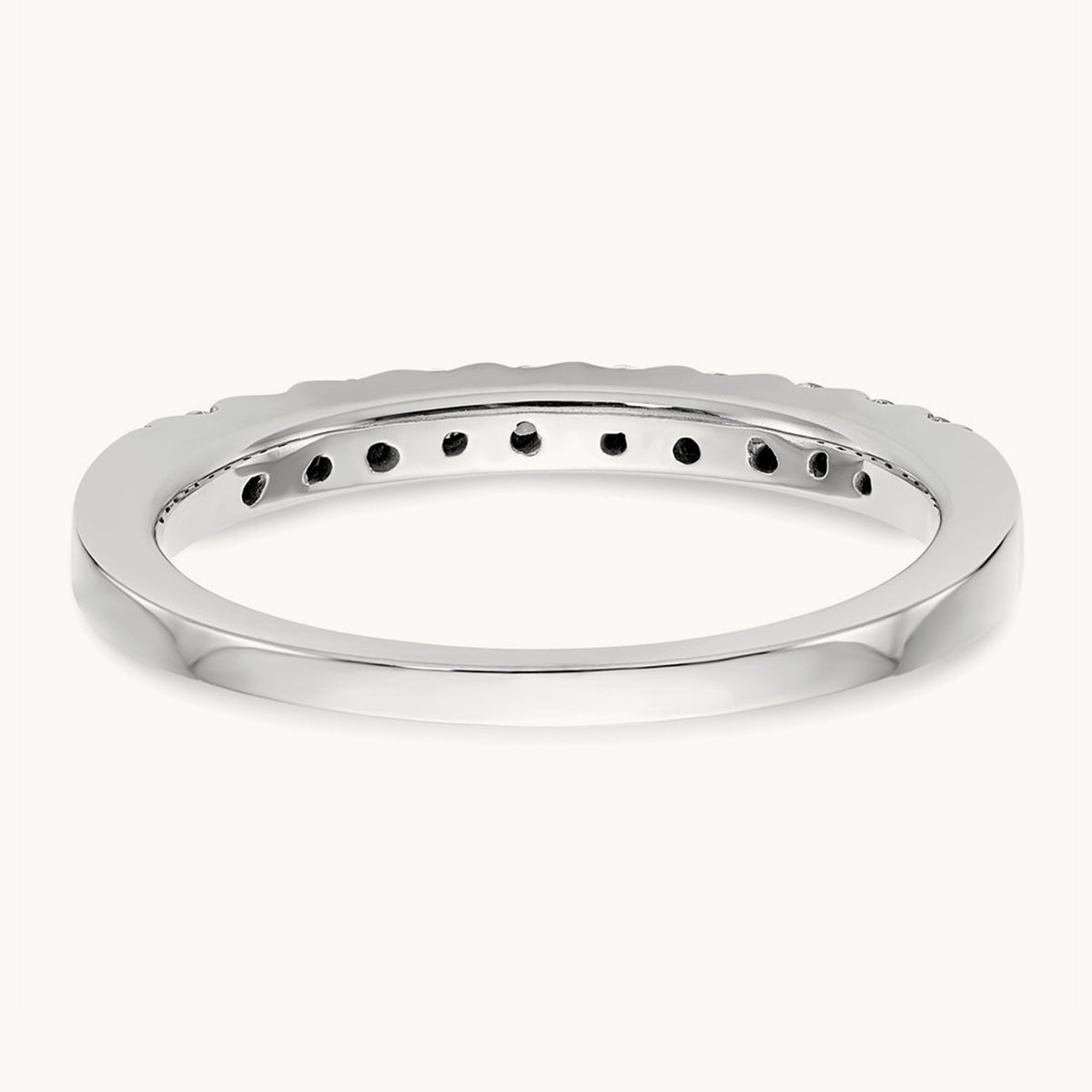Diamond Wedding Band, 14K White Gold