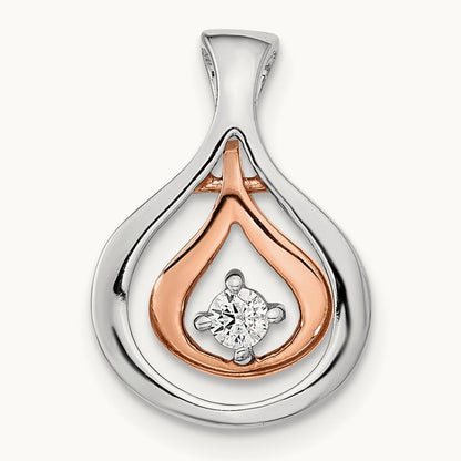 Polished Fancy Diamond Chain Slide — photo set