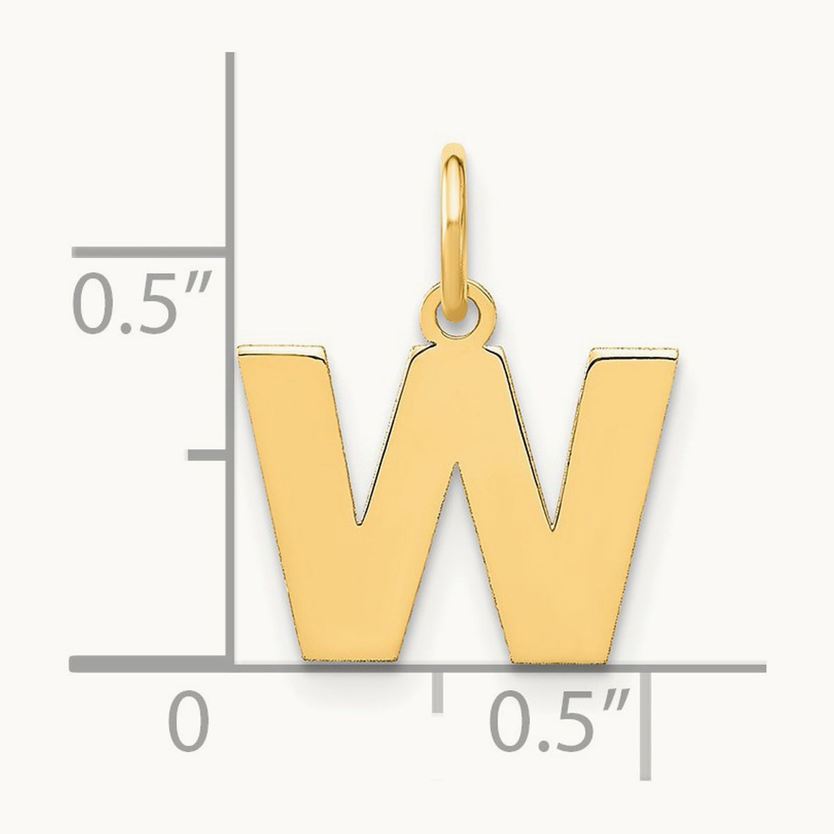 Initial Pendant — W