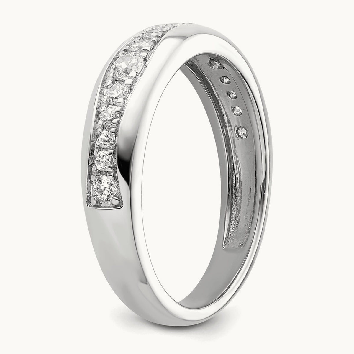Fashion Band, 0.25 ct tw Lab-Grown Diamond — 14K White Gold