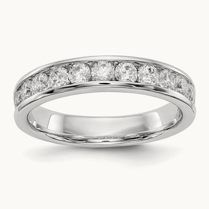 11- Stone Ladies Band Mounting, 2.6mm, 14K White Gold