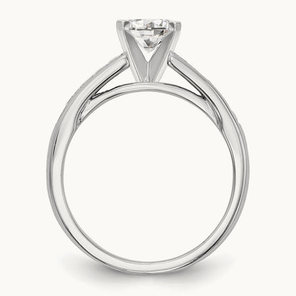 Semi-Mount Peg Set Engagement Ring, 0.20 ct tw Lab-Grown Diamond