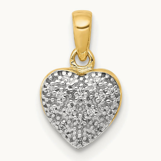 w/ Diamond Heart Pendant — photo set