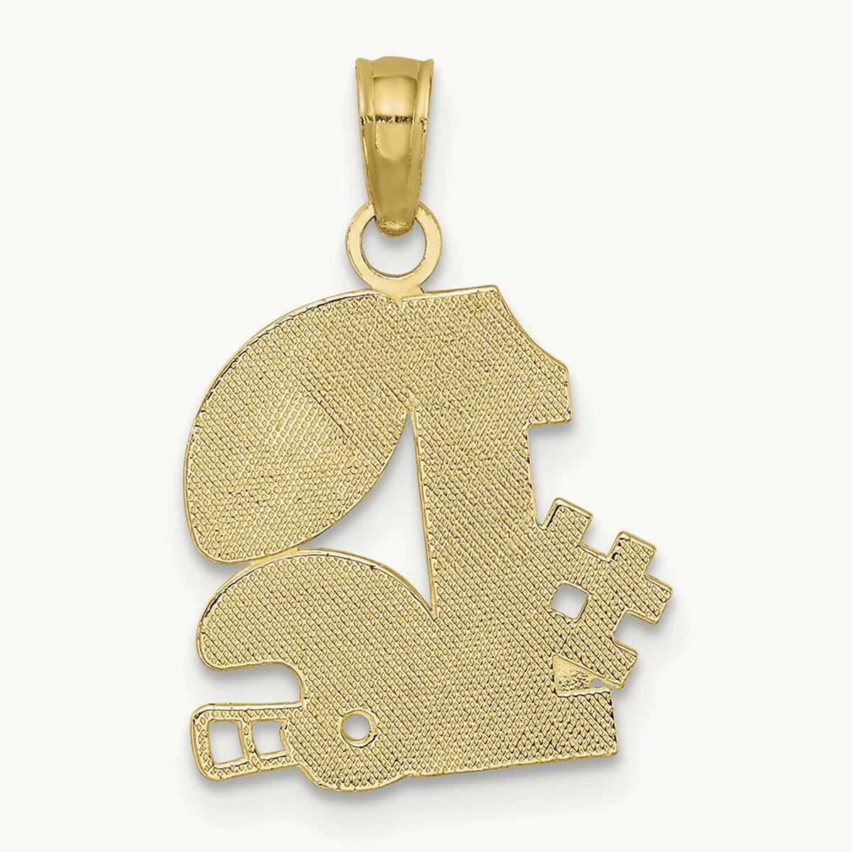 #1 Football w/ Helmet Charm, 14K