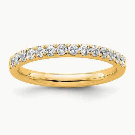 Diamond Wedding Band — 14K Yellow Gold, 7