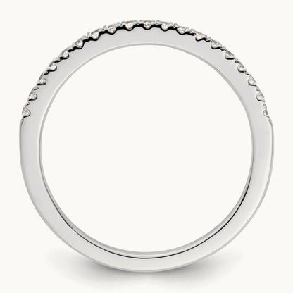 Diamond Wedding Band, 14K White Gold