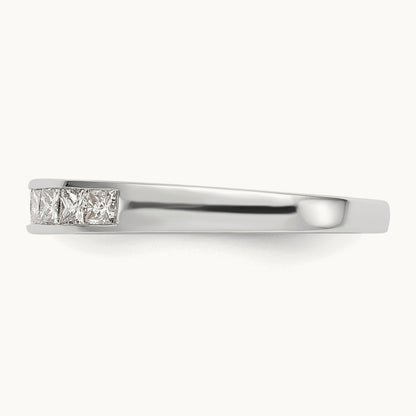 Diamond Wedding Band, 14K White Gold