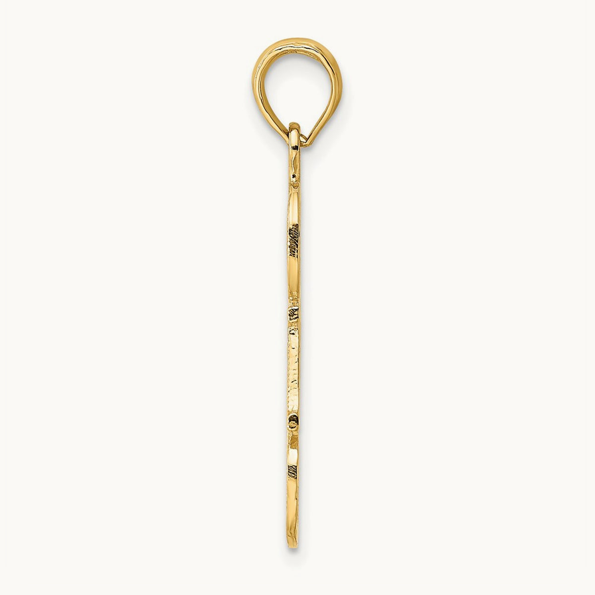 #1 DAD Cut-out Charm, 14K