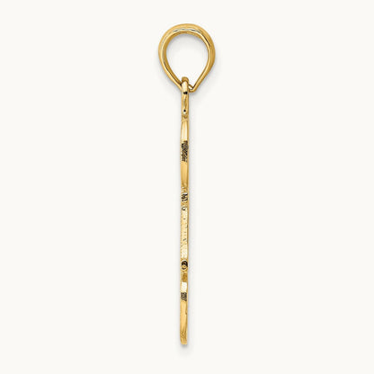 #1 DAD Cut-out Charm, 14K