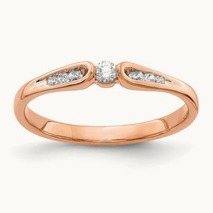 Diamond Ring, 14K Rose Gold