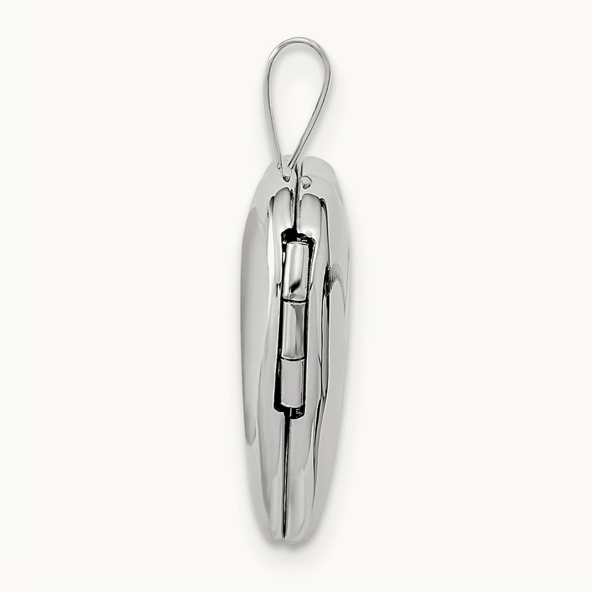 Double Hearts Locket — 14K White Gold