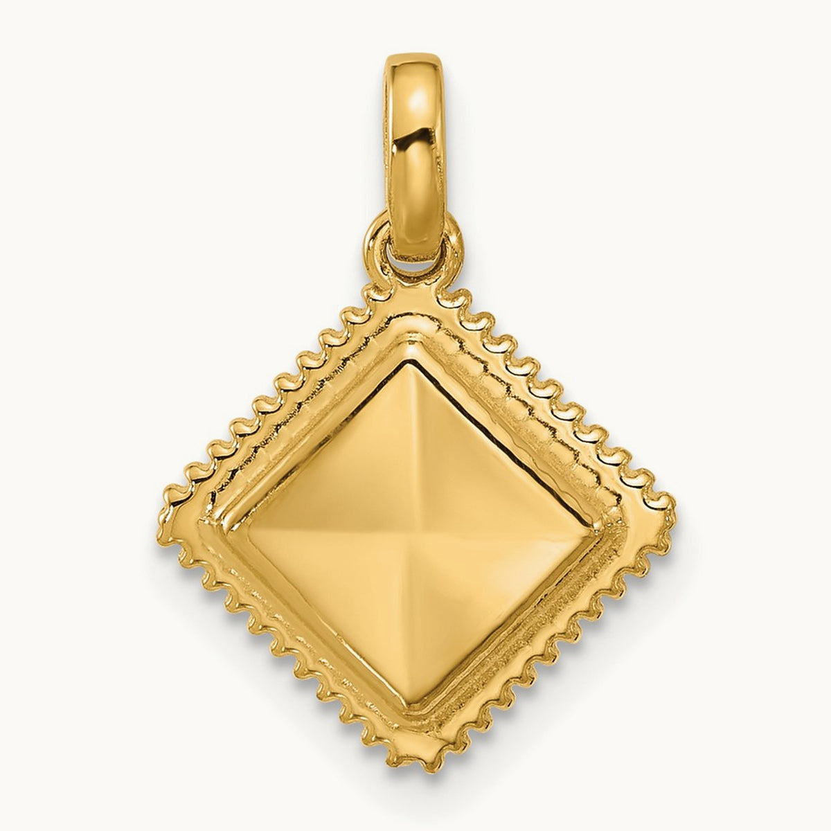 Fancy Ravioli, 14K Yellow Gold
