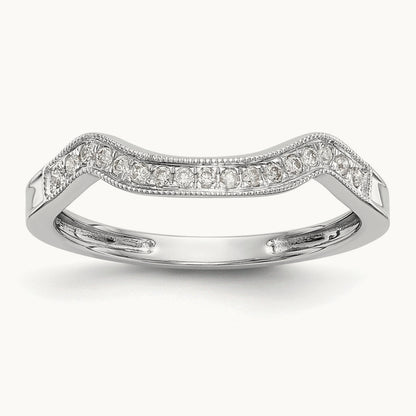Diamond Wedding Band, 14K White Gold