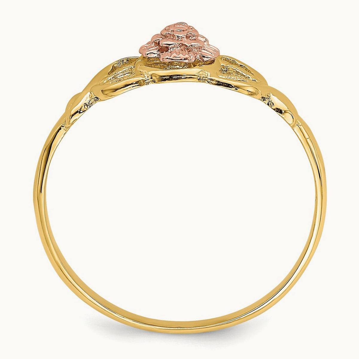 Polished Ring, 14K Two-tone