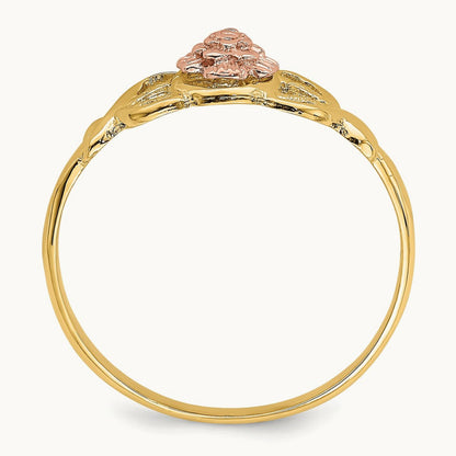 Polished Ring, 14K Two-tone