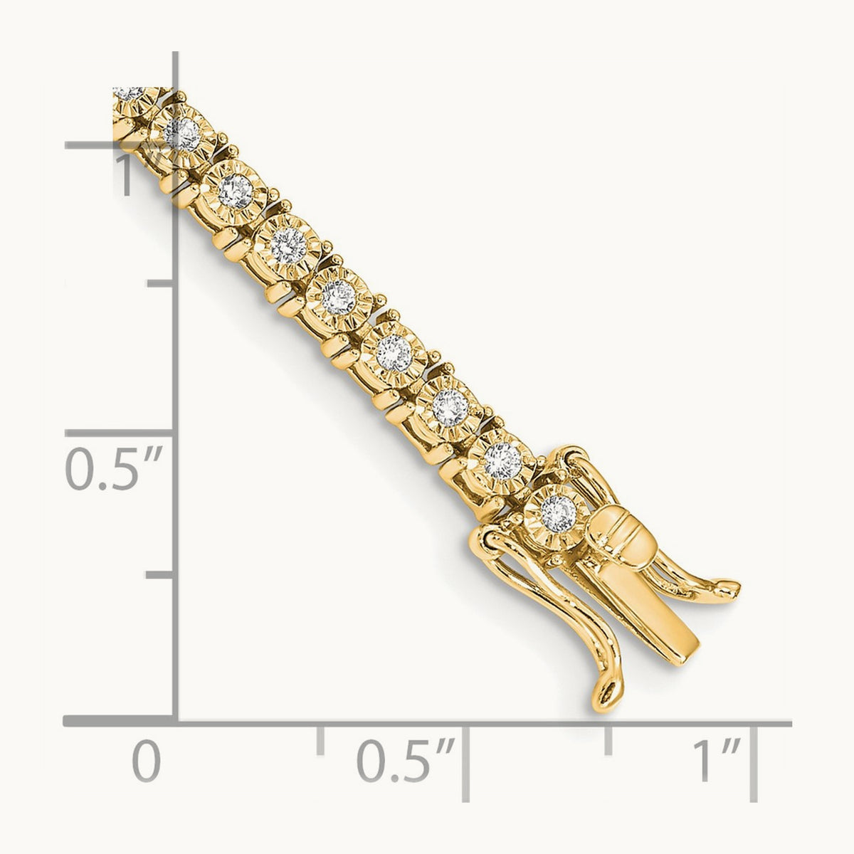 Illusion Setting Diamond Bracelet — 14K White Gold