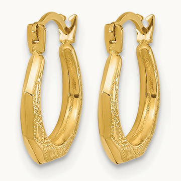 Madi K Hinged Earrings, 14K