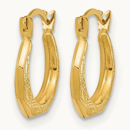 Madi K Hinged Earrings, 14K