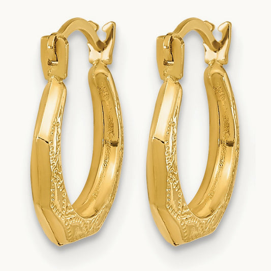 Madi K Hinged Earrings, 14K