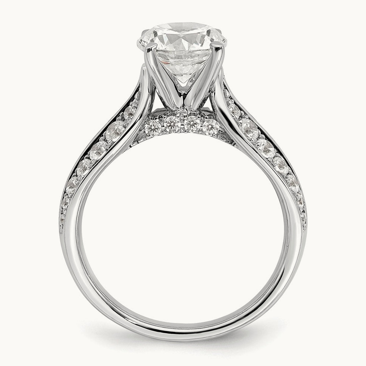 Semi-Mount Engagement Ring, 0.50 ct tw Lab-Grown Diamond