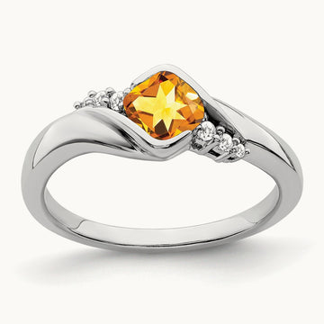 Citrine and Diamond Ring — photo set