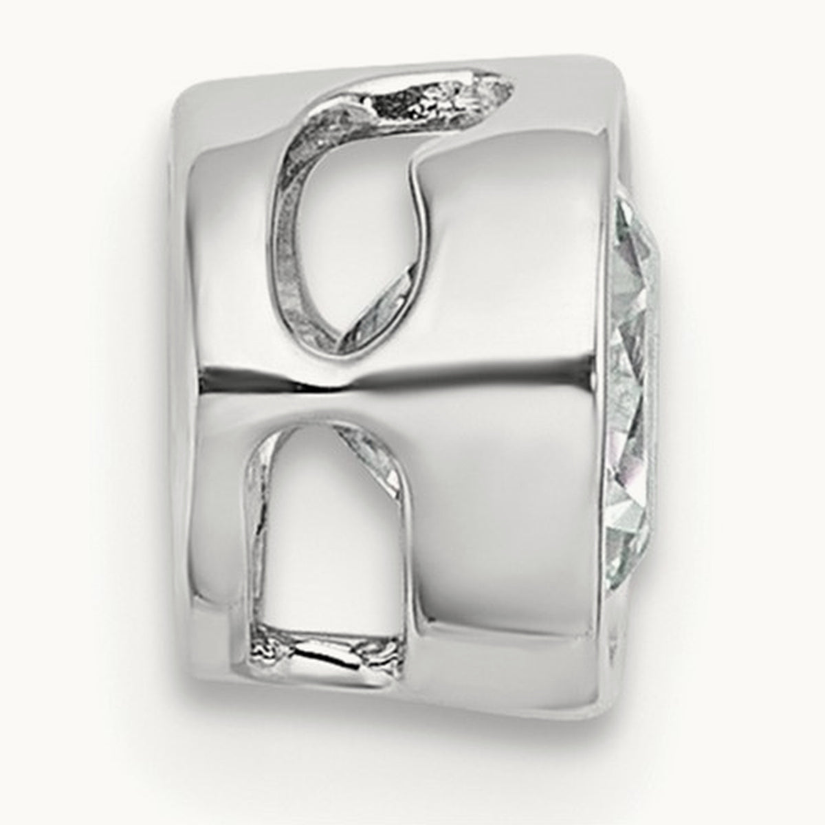 Round Bezel Set Chain Slide Pendant, 0.25-3.00 ct tw Lab-Grown Diamond — 3/4 ct, VS (Best), 14K White Gold