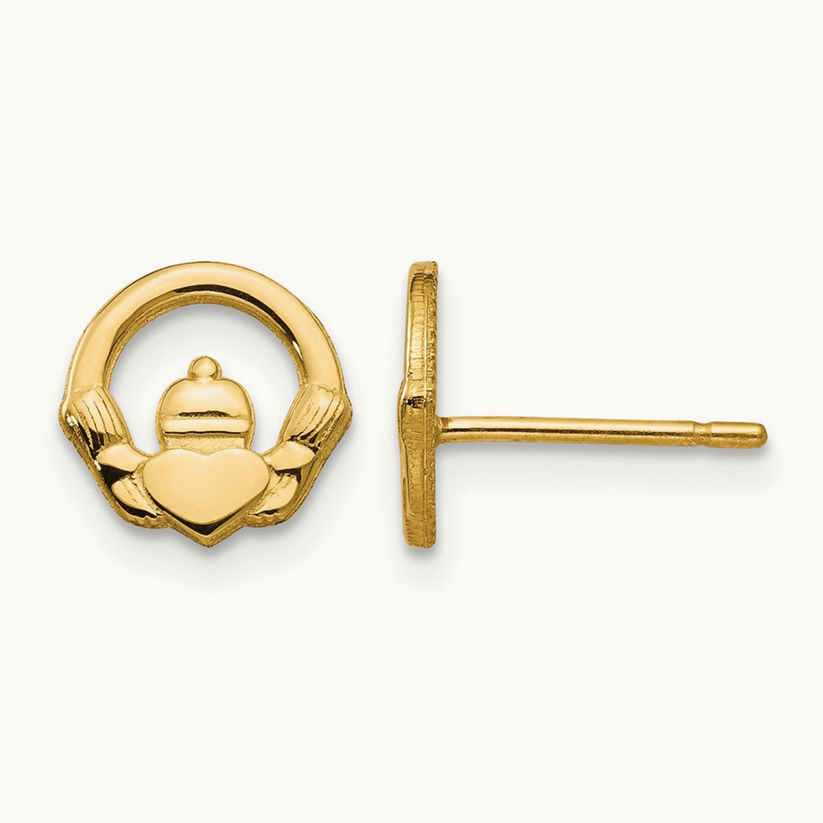 Claddagh Post Earrings — photo set