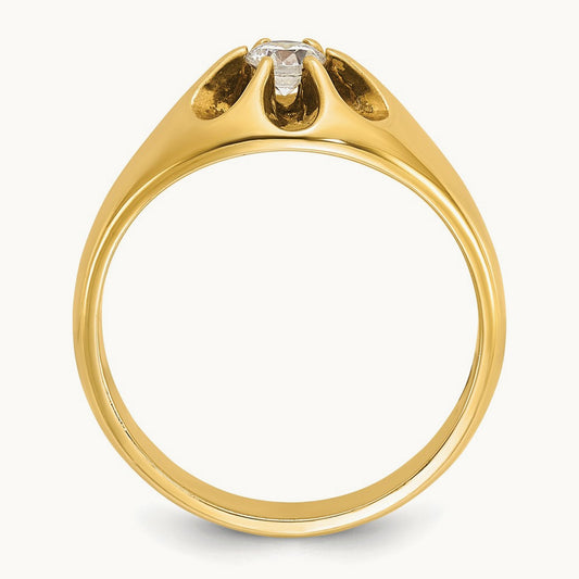 IBGoodman Men's Diamond Complete Ring, 14K
