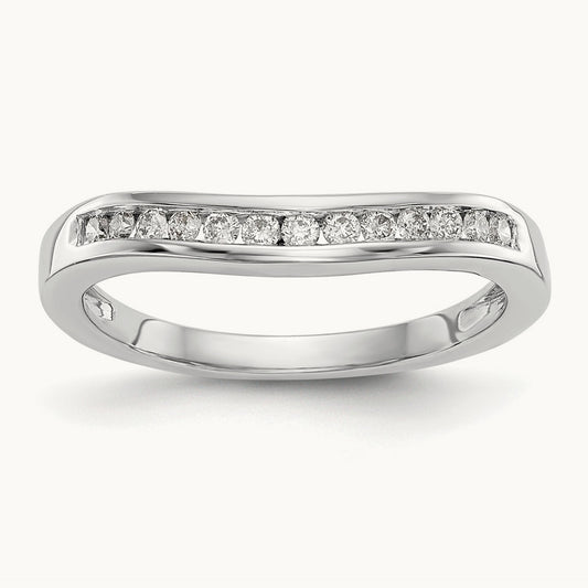 Diamond Band, 14K White Gold