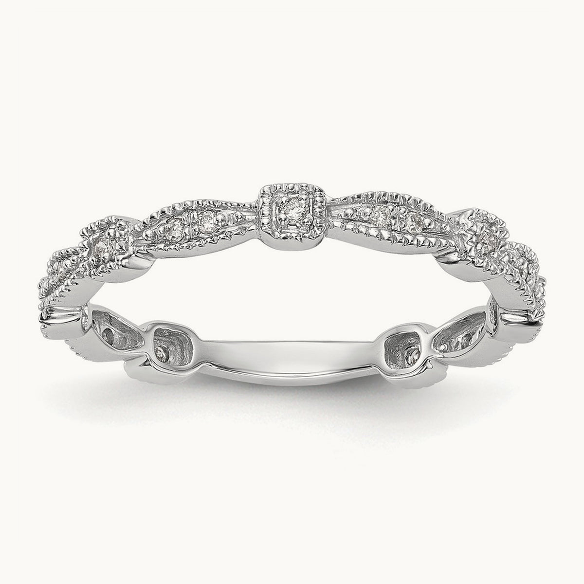 Diamond Band, 14K White Gold