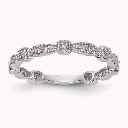 Diamond Band, 14K White Gold