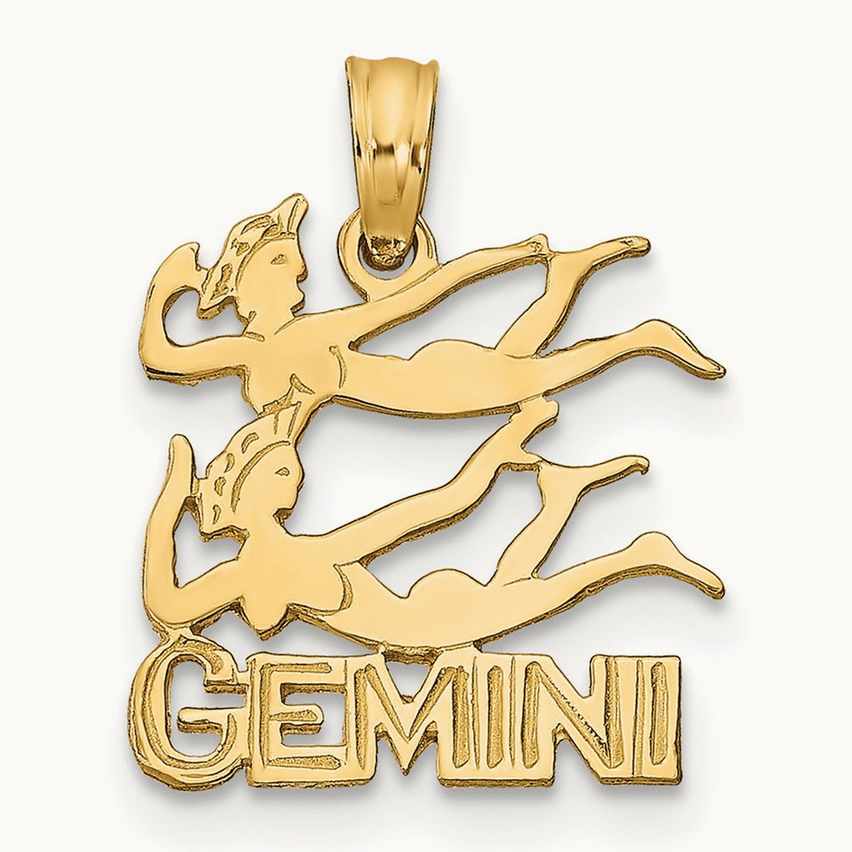 GEMINI Zodiac Charm, 14K