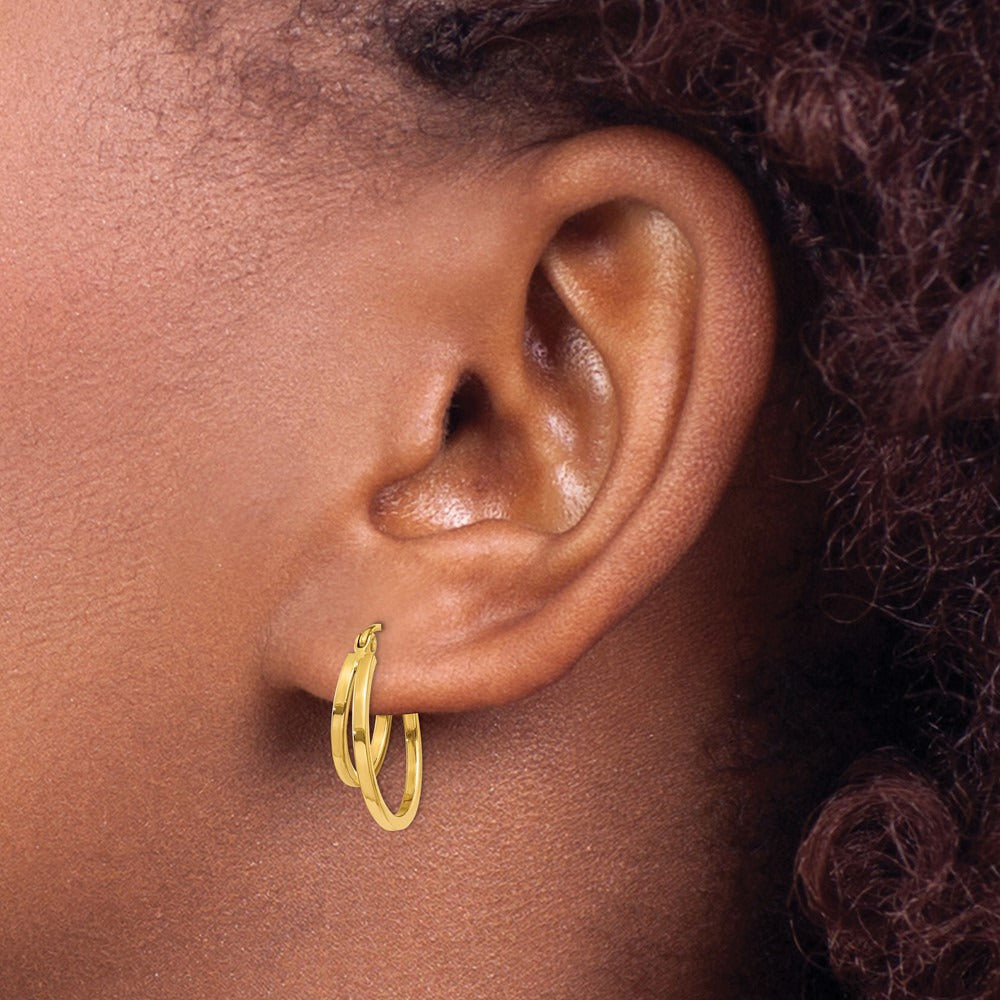 Double Hoop Earrings — photo set