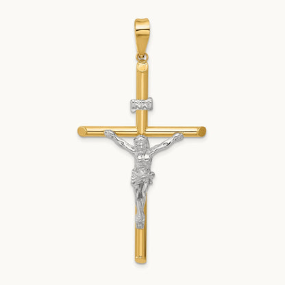 Polished Jesus Crucifix Pendant — 62.5mm