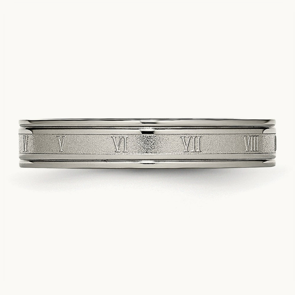 Brushed Center Roman Numerals Band — photo set