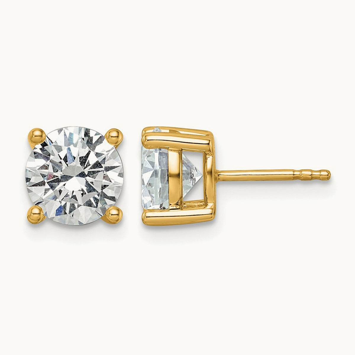 Round Heavyweight Stud Earrings, 0.10-7.00 ct tw Lab-Grown Diamond