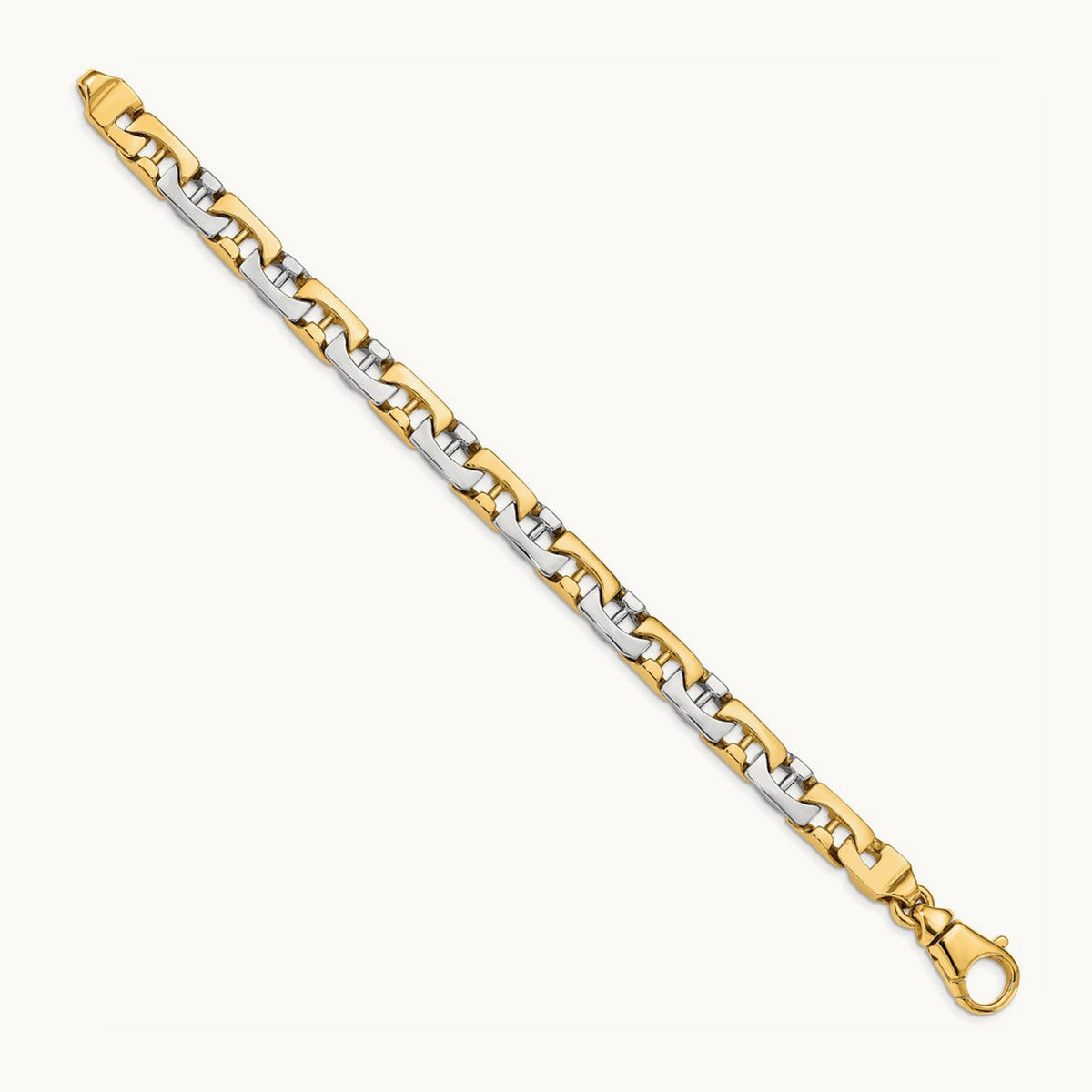 Hand-polished Fancy Link Bracelet — photo set