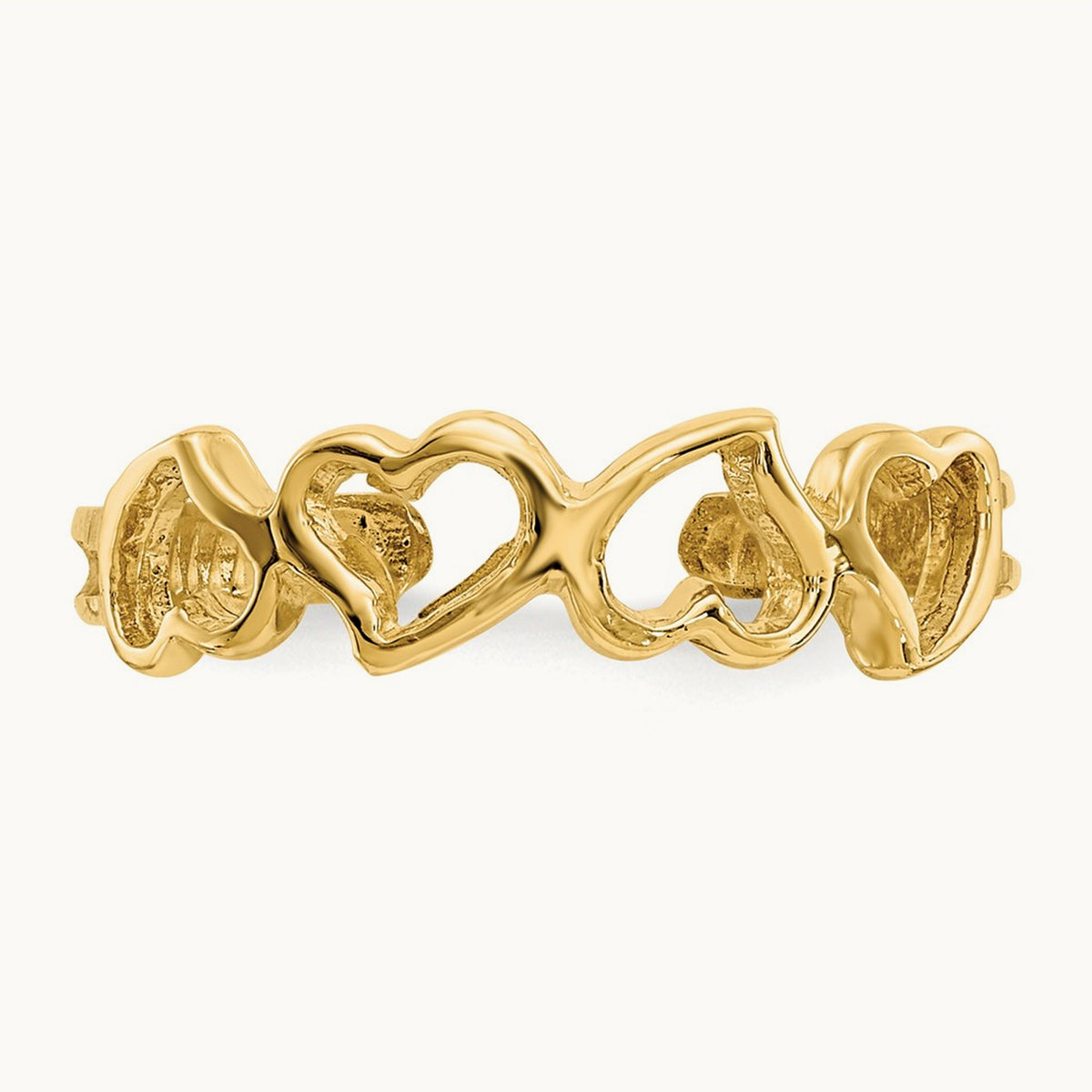 Heart Toe Ring, 14K