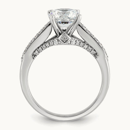 Round Engagement Ring, 1.75 ct tw Lab-Grown Diamond