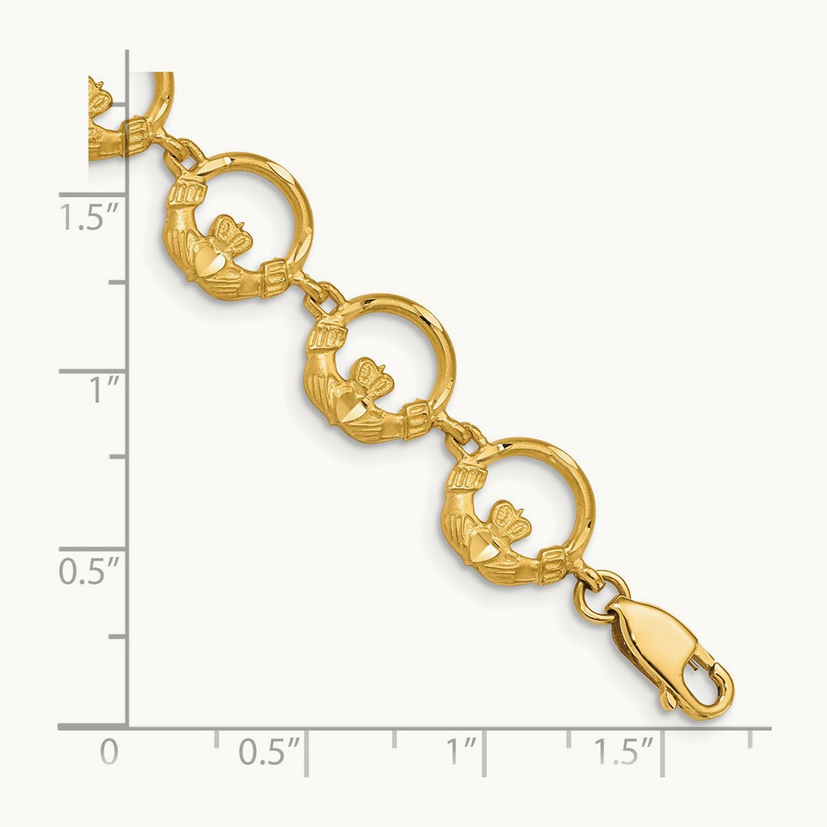 Claddagh Bracelet, 14K