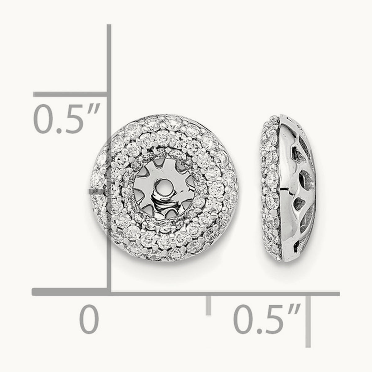 Diamond Earring Jackets — 9mm
