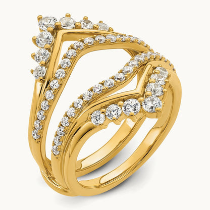 Ring Guard, 1.00 ct tw Lab-Grown Diamond — 14K Yellow Gold