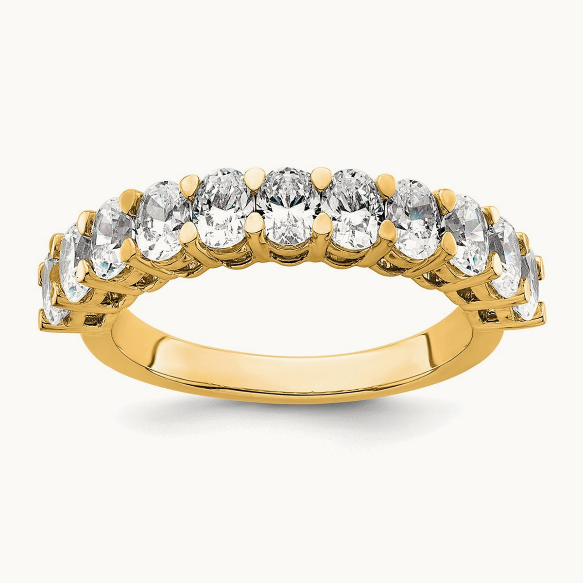 5 Stone Band, 1.50 ct tw Lab-Grown Diamond — 14K Yellow Gold