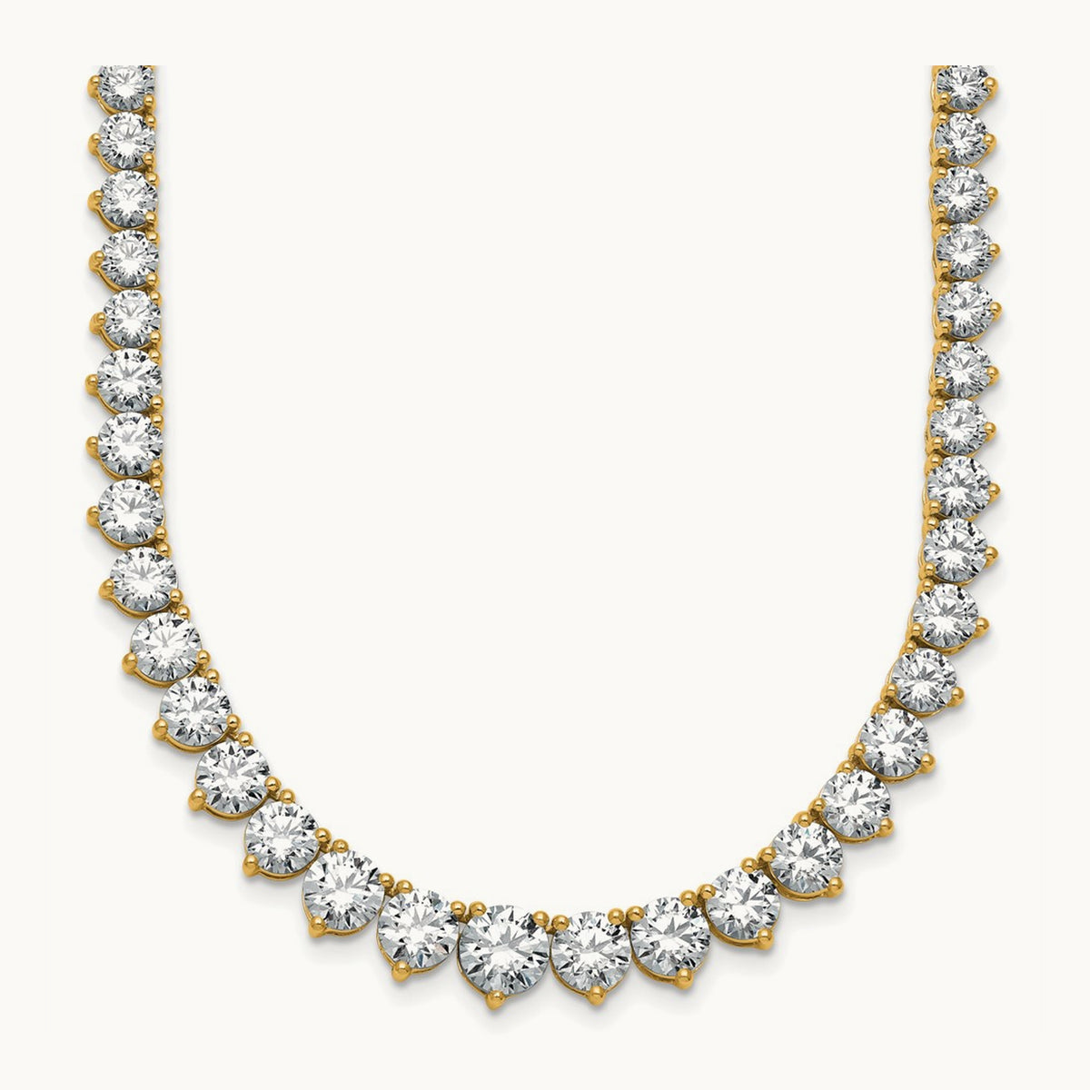 Graduated Tennis Necklace, 25.50 ct tw Lab-Grown Diamond